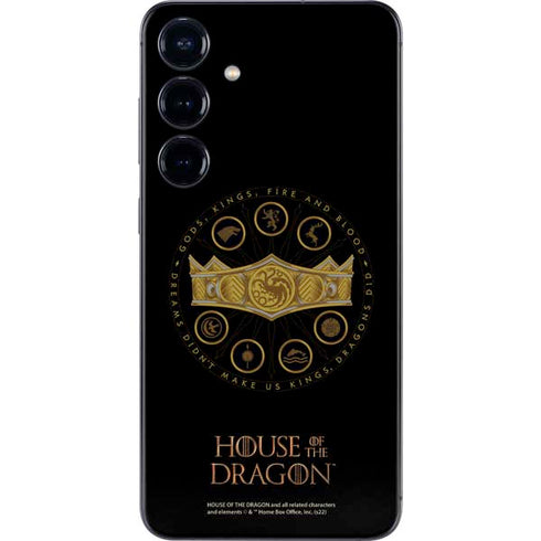 HBO House of the Dragon Crown and Sigils Galaxy S25 Plus Skin
