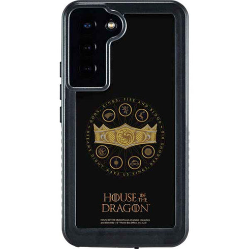 HBO House of the Dragon Crown and Sigils Galaxy S24 Plus Waterproof Case