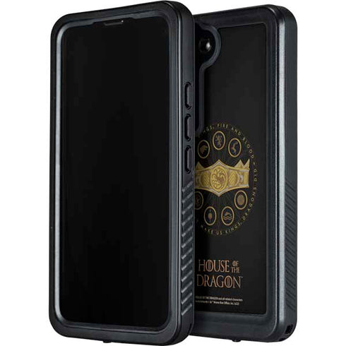 HBO House of the Dragon Crown and Sigils Galaxy S24 Plus Waterproof Case