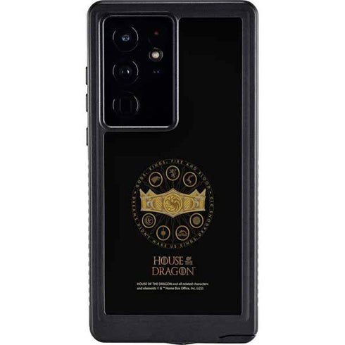 HBO House of the Dragon Crown and Sigils Galaxy S24 Ultra Waterproof Case