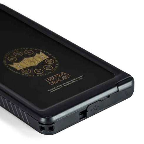 HBO House of the Dragon Crown and Sigils Galaxy S24 Ultra Waterproof Case