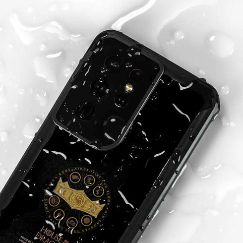 HBO House of the Dragon Crown and Sigils Galaxy S24 Ultra Waterproof Case