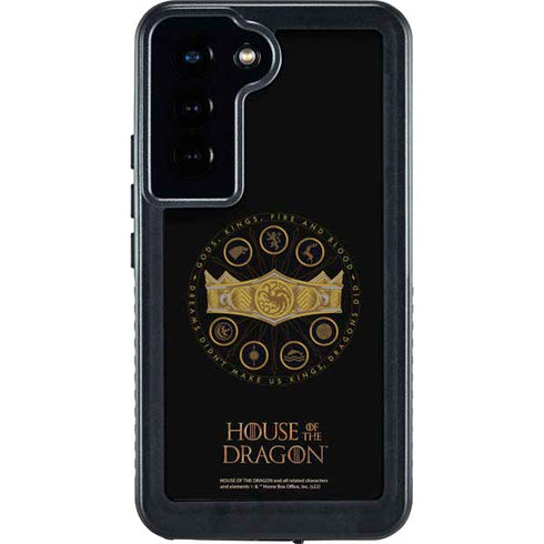 HBO House of the Dragon Crown and Sigils Galaxy S24 Waterproof Case