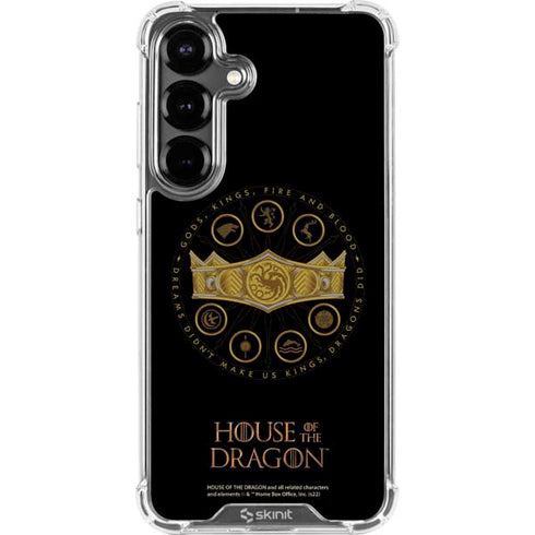 HBO House of the Dragon Crown and Sigils Galaxy S26 Clear Case