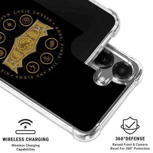 HBO House of the Dragon Crown and Sigils Galaxy S26 Clear Case