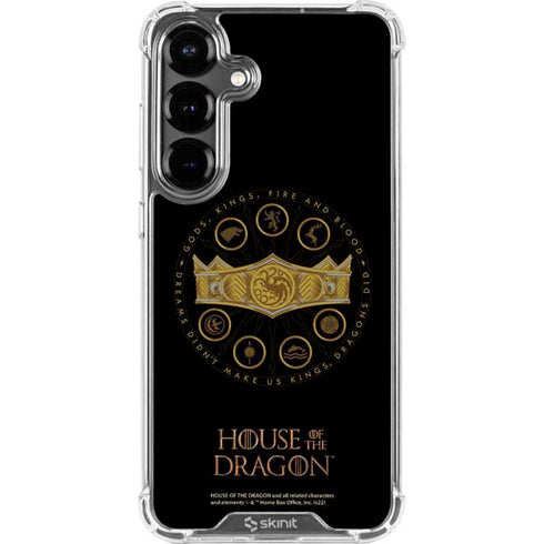 HBO House of the Dragon Crown and Sigils Galaxy S26 Plus Clear Case