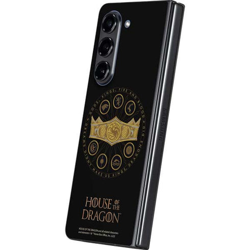 HBO House of the Dragon Crown and Sigils Galaxy Z Fold5 5G Skin