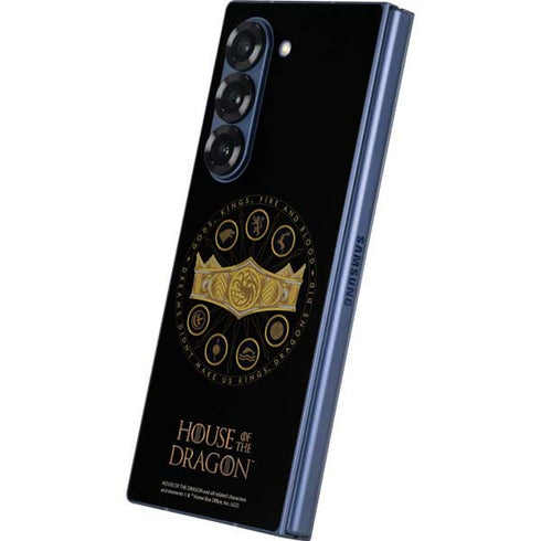 HBO House of the Dragon Crown and Sigils Galaxy Z Fold6 Skin