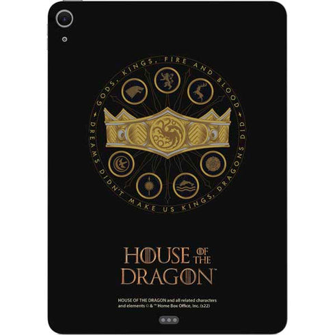 HBO House of the Dragon Crown and Sigils Apple iPad Air Skin