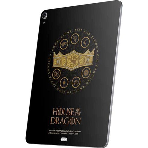HBO House of the Dragon Crown and Sigils Apple iPad Air Skin
