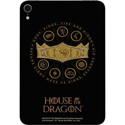 HBO House of the Dragon Crown and Sigils Apple iPad Mini Skin