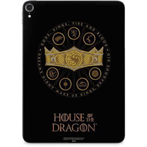 HBO House of the Dragon Crown and Sigils Apple iPad Pro Skin
