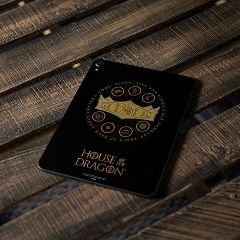 HBO House of the Dragon Crown and Sigils Apple iPad Pro Skin