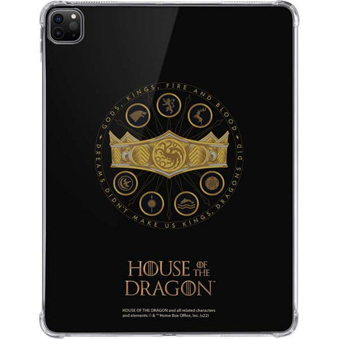 HBO House of the Dragon Crown and Sigils iPad Pro 11in (2024) Clear Case