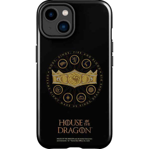 HBO House of the Dragon Crown and Sigils iPhone 15 Impact Case