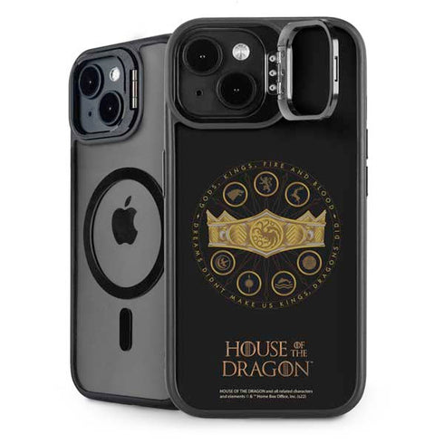 HBO House of the Dragon Crown and Sigils iPhone 15 Kickstand Case
