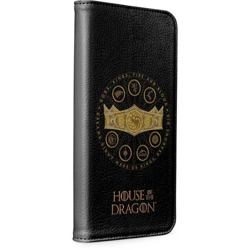 HBO House of the Dragon Crown and Sigils iPhone 15 Pro Folio Case