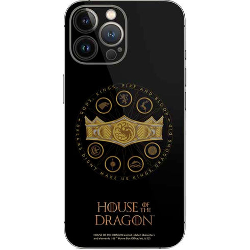 HBO House of the Dragon Crown and Sigils iPhone 15 Pro Max Skin