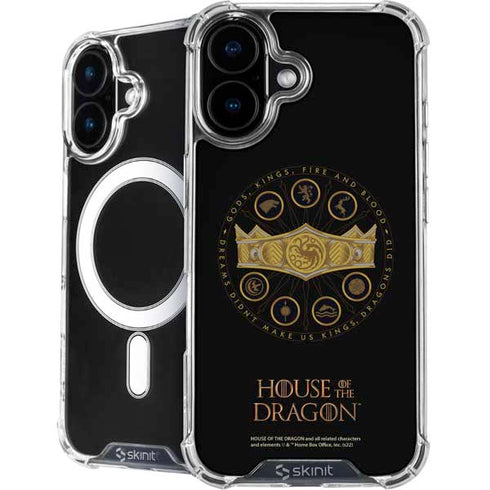 HBO House of the Dragon Crown and Sigils iPhone 16 MagSafe Case