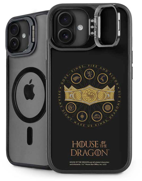 HBO House of the Dragon Crown and Sigils iPhone 16 Plus Kickstand Case
