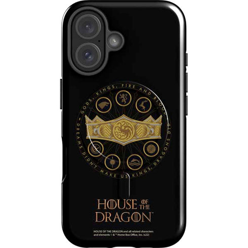 HBO House of the Dragon Crown and Sigils iPhone 16 Plus Magsafe Impact Case