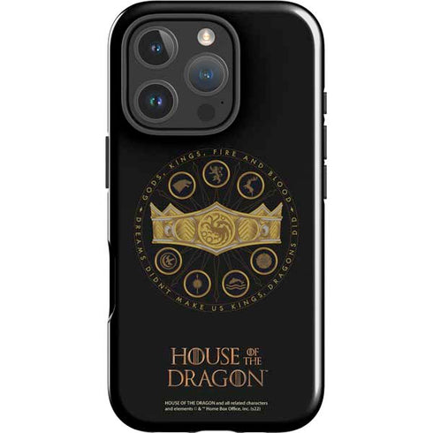 HBO House of the Dragon Crown and Sigils iPhone 16 Pro Impact Case