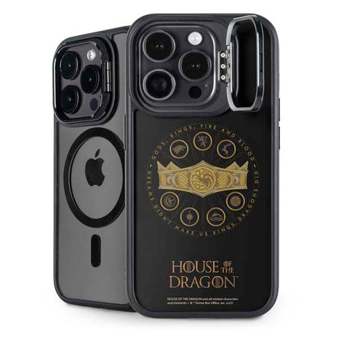 HBO House of the Dragon Crown and Sigils iPhone 16 Pro Kickstand Case