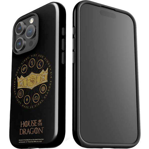 HBO House of the Dragon Crown and Sigils iPhone 16 Pro Max Impact Case