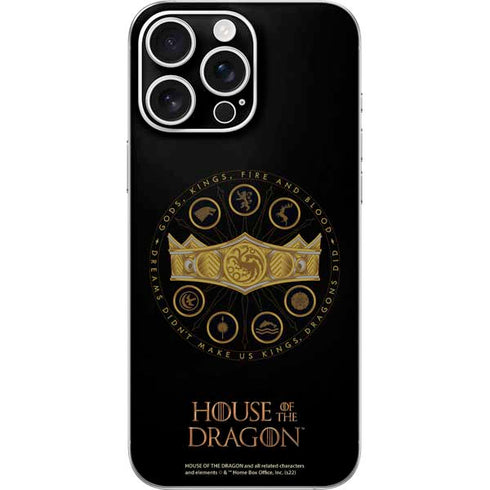 HBO House of the Dragon Crown and Sigils iPhone 16 Pro Max Skin