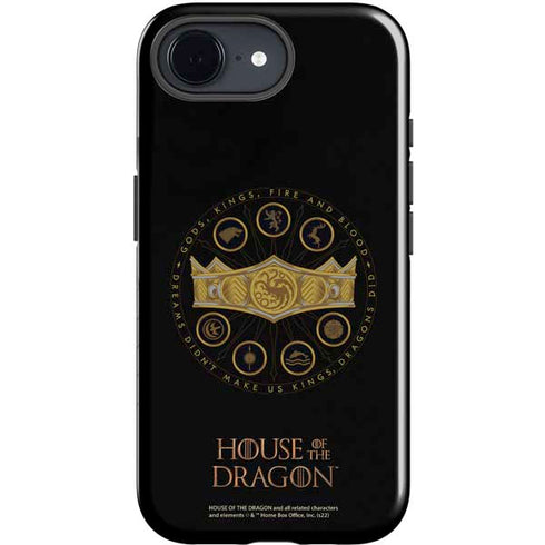 HBO House of the Dragon Crown and Sigils iPhone 16e Impact Case