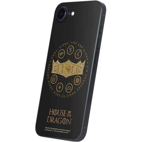HBO House of the Dragon Crown and Sigils iPhone 16e Skin