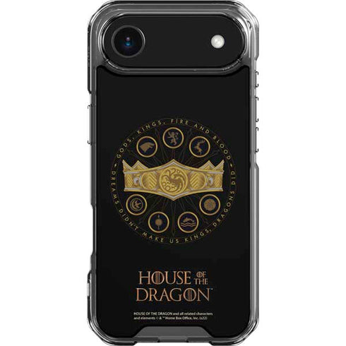 HBO House of the Dragon Crown and Sigils iPhone 17 Air Clear Case