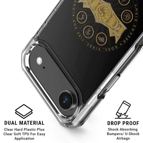 HBO House of the Dragon Crown and Sigils iPhone 17 Air Clear Case