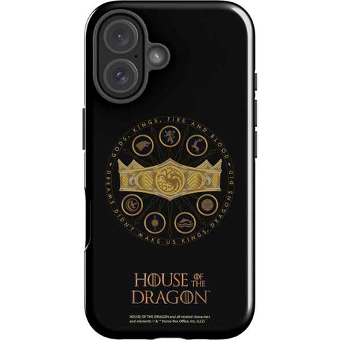 HBO House of the Dragon Crown and Sigils iPhone 17 Impact Case