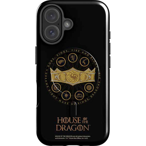 HBO House of the Dragon Crown and Sigils iPhone 17 Magsafe Impact Case
