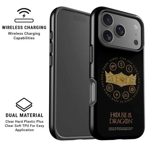 HBO House of the Dragon Crown and Sigils iPhone 17 Pro Magsafe Impact Case