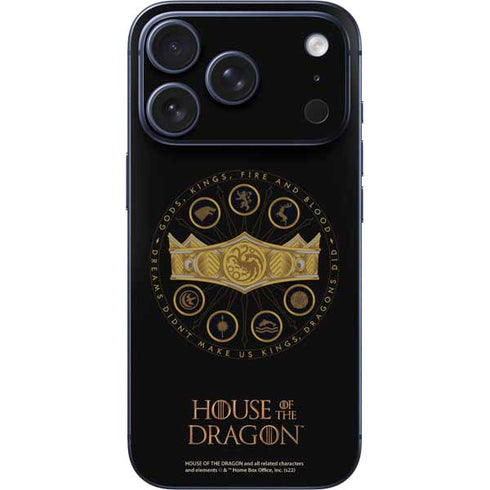 HBO House of the Dragon Crown and Sigils iPhone 17 Pro Max Skin