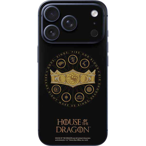 HBO House of the Dragon Crown and Sigils iPhone 17 Pro Skin