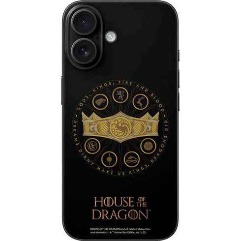 HBO House of the Dragon Crown and Sigils iPhone 17 Skin