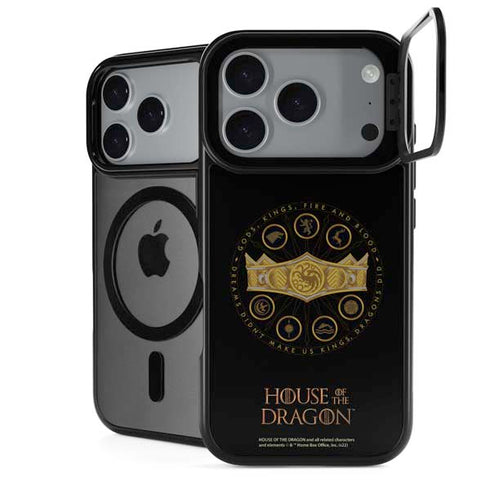 HBO House of the Dragon Crown and Sigils iPhone 18 Pro Kickstand Case