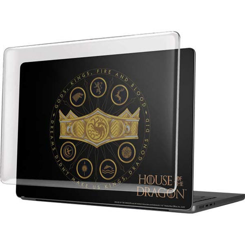 HBO House of the Dragon Crown and Sigils MacBook Pro 14in (2021-24) Case plus Skin