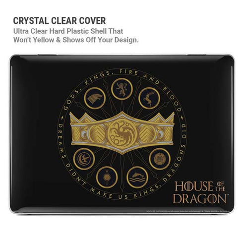 HBO House of the Dragon Crown and Sigils MacBook Pro 14in (2021-24) Case plus Skin