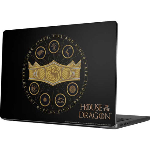 HBO House of the Dragon Crown and Sigils Apple MacBook Pro 14-inch Skin
