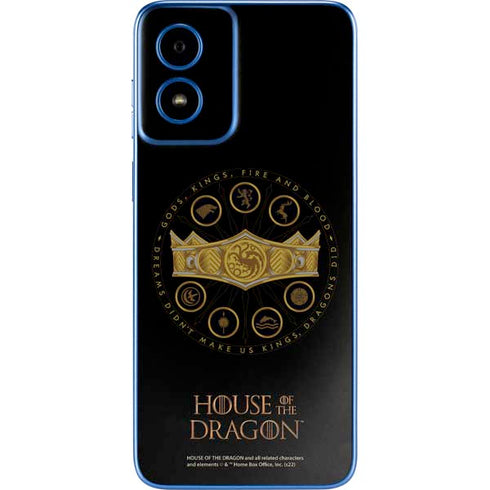 HBO House of the Dragon Crown and Sigils Moto G Play 4G (2024) Skin