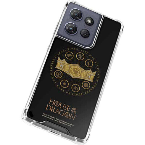 HBO House of the Dragon Crown and Sigils Moto G Play 5G (2025) Clear Case