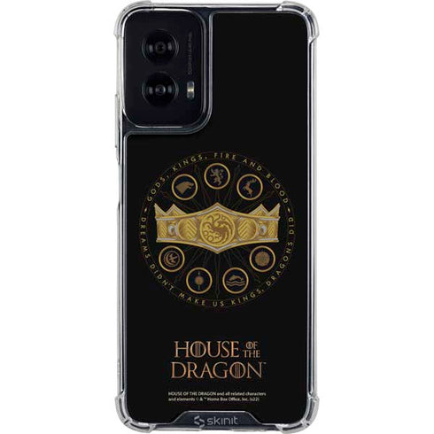 HBO House of the Dragon Crown and Sigils Moto G Power 5G (2024) Clear Case