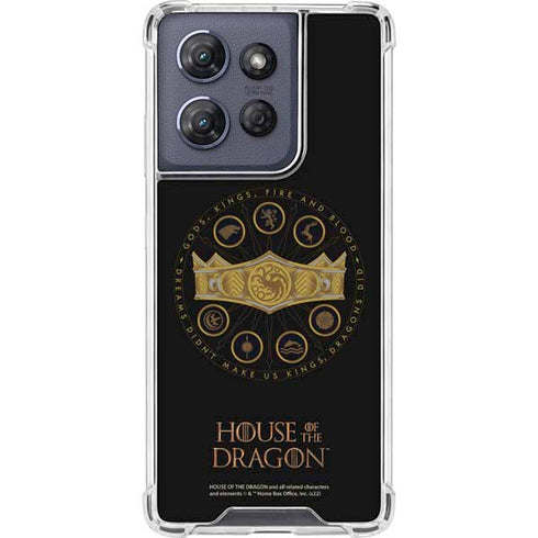 HBO House of the Dragon Crown and Sigils Moto G Power 5G (2025) Clear Case
