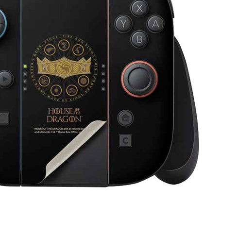 HBO House of the Dragon Crown and Sigils Nintendo Switch 2 (2025) Joy-Con Controller Skin