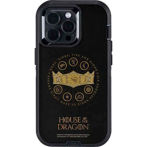 HBO House of the Dragon Crown and Sigils Otterbox Defender iPhone Skin