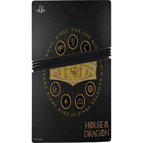 HBO House of the Dragon Crown and Sigils PS5 Pro Disk Bundle Skin